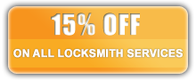 15% off on all locksmith services